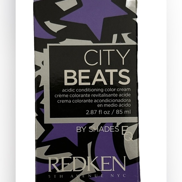 Redken City Beats East Village Violet Semi Permanent Hair Color 2.87oz  NIB - Picture 2 of 3